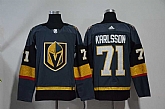 Vegas Golden Knights 71 William Karlsson Gray With Special Glittery Logo Adidas Jersey,baseball caps,new era cap wholesale,wholesale hats